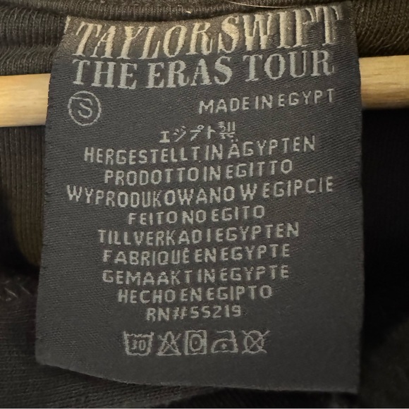 NWOT Taylor Swift Official Eras Tour Dark Grey Hoodie - Size Small - Picture 4 of 5